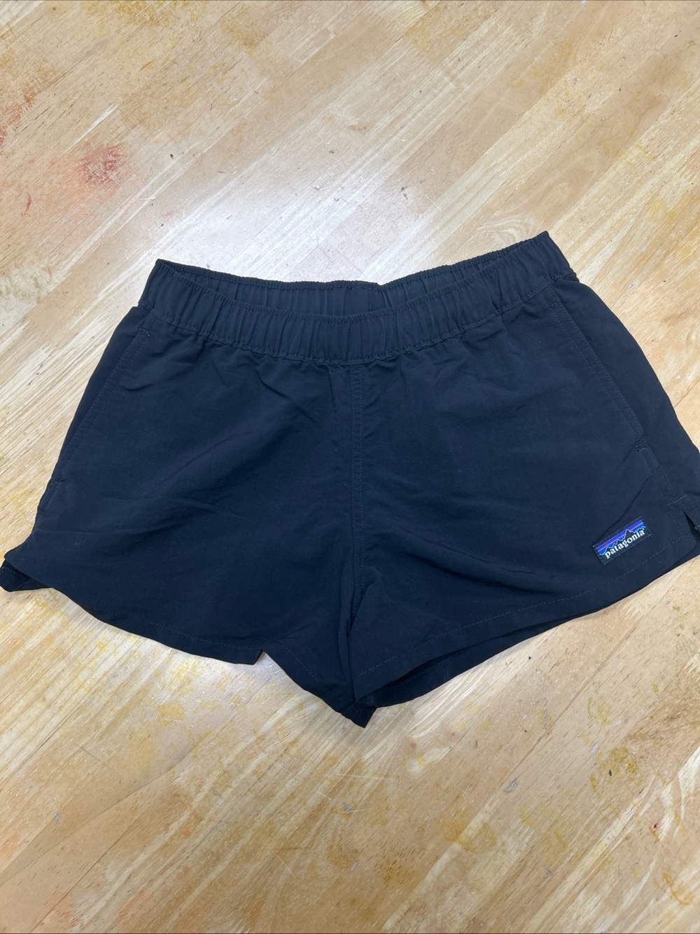 Patagonia Baggies Loose Garter Shorts Womens XS Black Hiking Swim